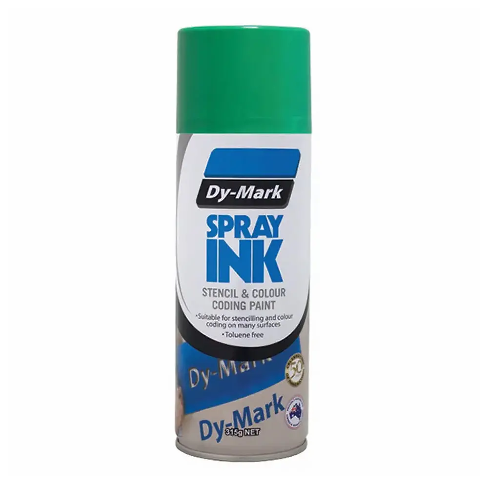 Dy-Mark Spray Ink 315G Green Aerosol Stencil & Colour Coding Paint 1