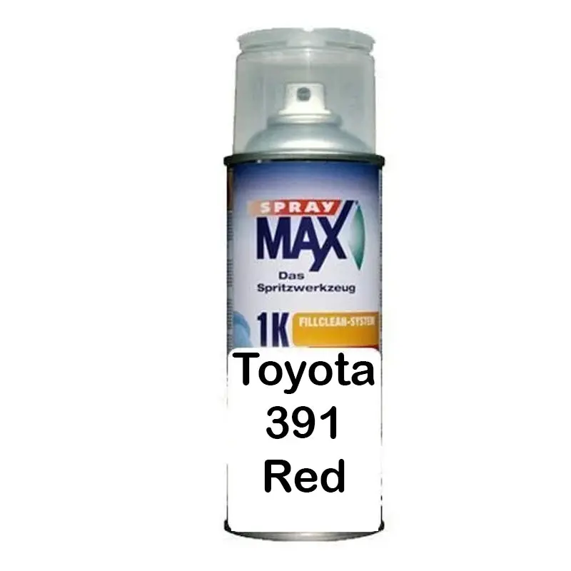 Auto Car Touch Up 298 Ml Can For Toyota 391 Red 1