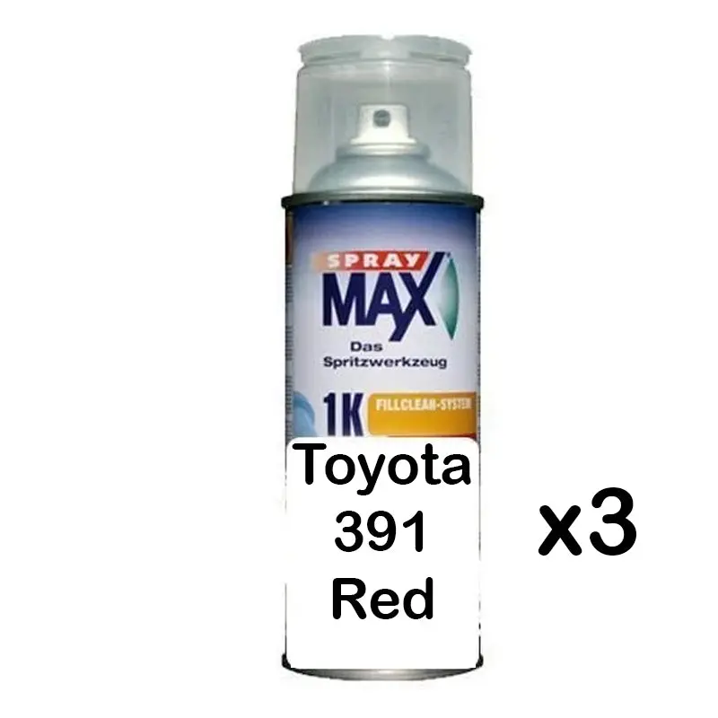 Auto Car Touch Up Can For Toyota 391 Red X 3 1