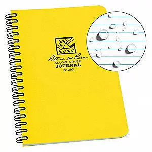 Rite-In-The-Rain - #393 Spiral Notebook, Journal Pattern, Box Of 12 1