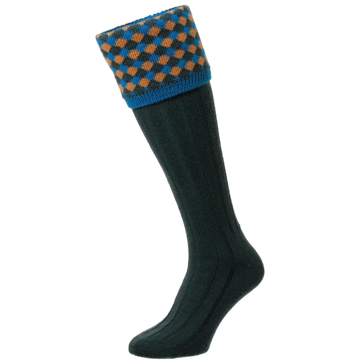 Bisley Hadleigh Diamond Socks - Blue (One Size) 1