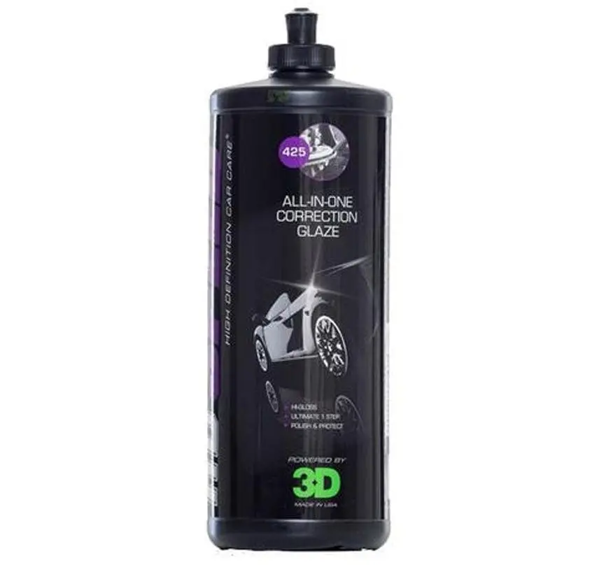 3D 425 Speed 946Ml All-In-One Car Polish & Protect Automotive Hi-Gloss Glaze 1