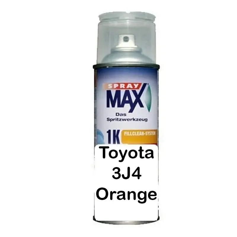 Auto Car Touch Up Paint 298 Ml Can For Toyota 3J4 Orange 1