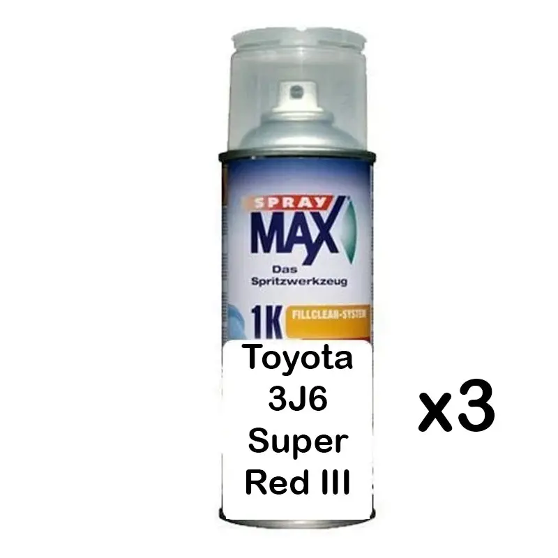 Auto Car Touch Up Paint Can For Toyota 3J6 Super Red Iii X 3 1