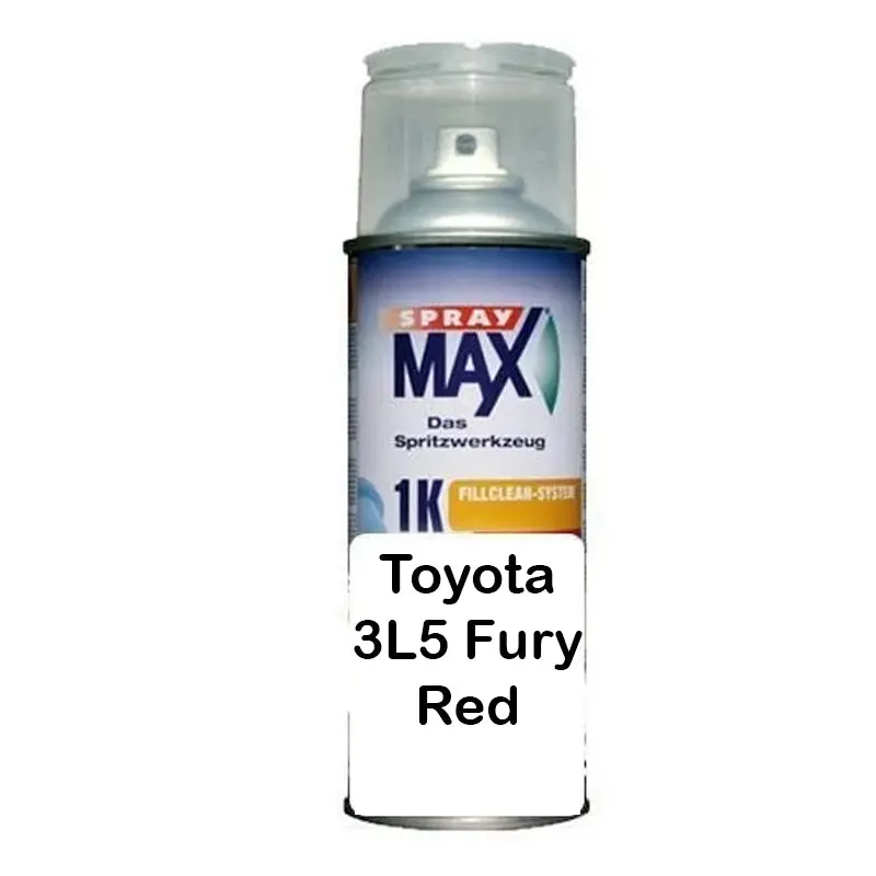 Auto Car Touch Up Paint 298 Ml Can For Toyota 3L5 Fury Red 1