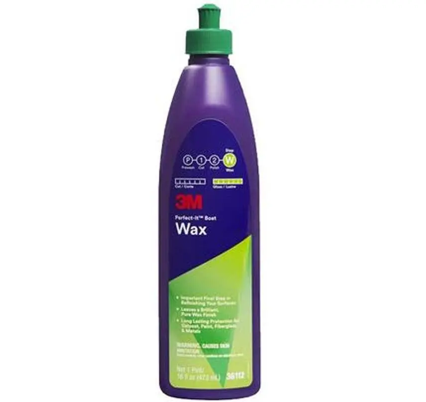 3M Perfect-It 36112 Boat Wax 473Ml Gelcoat Paint Fiberglass Metal Polish Marine 1