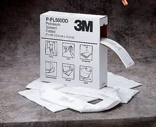 3M P-Fl550dd Petroleum Sorbent Folded 5" X 50Ft 1