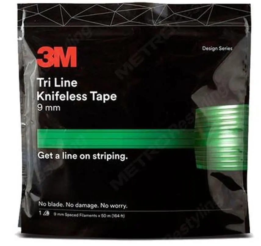 3M Tri Line Knifeless Tape Kts-Tl9 Green 9Mm X 50M Spaced Filaments 1