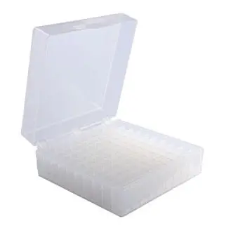 Polypropylene Storage Box For Microcentrifuge Tubes, 100 Place 1