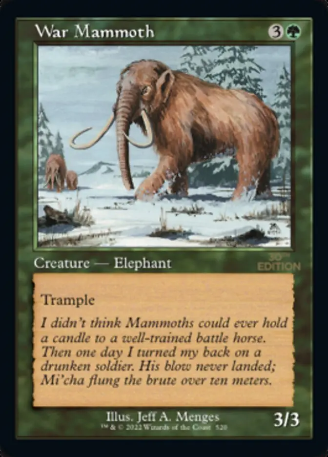 War Mammoth (Retro) [30Th Anniversary Edition] 1