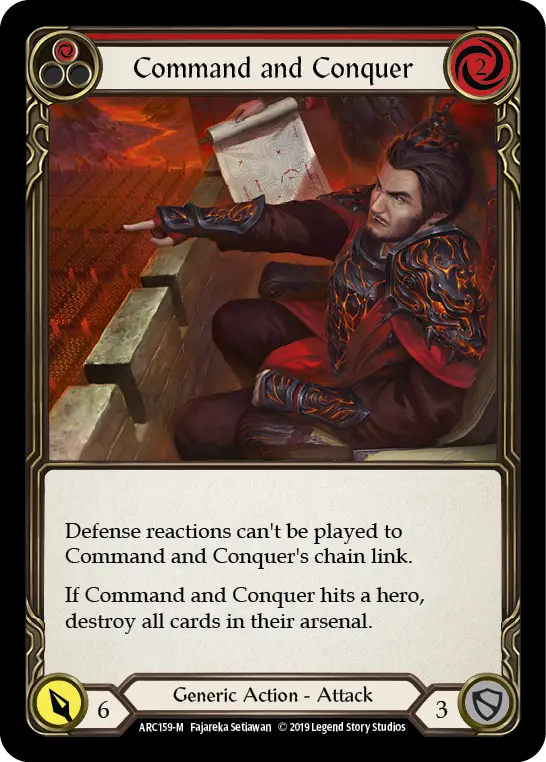 Command And Conquer [Arc159-M] (Arcane Rising)  1St Edition Rainbow Foil 1
