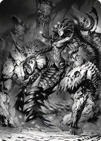 Vraska, Betrayal's Sting Art Card [Phyrexia: All Will Be One Art Series] 1