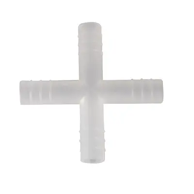 Polypropylene 4-Way Connector, 1/4" 1