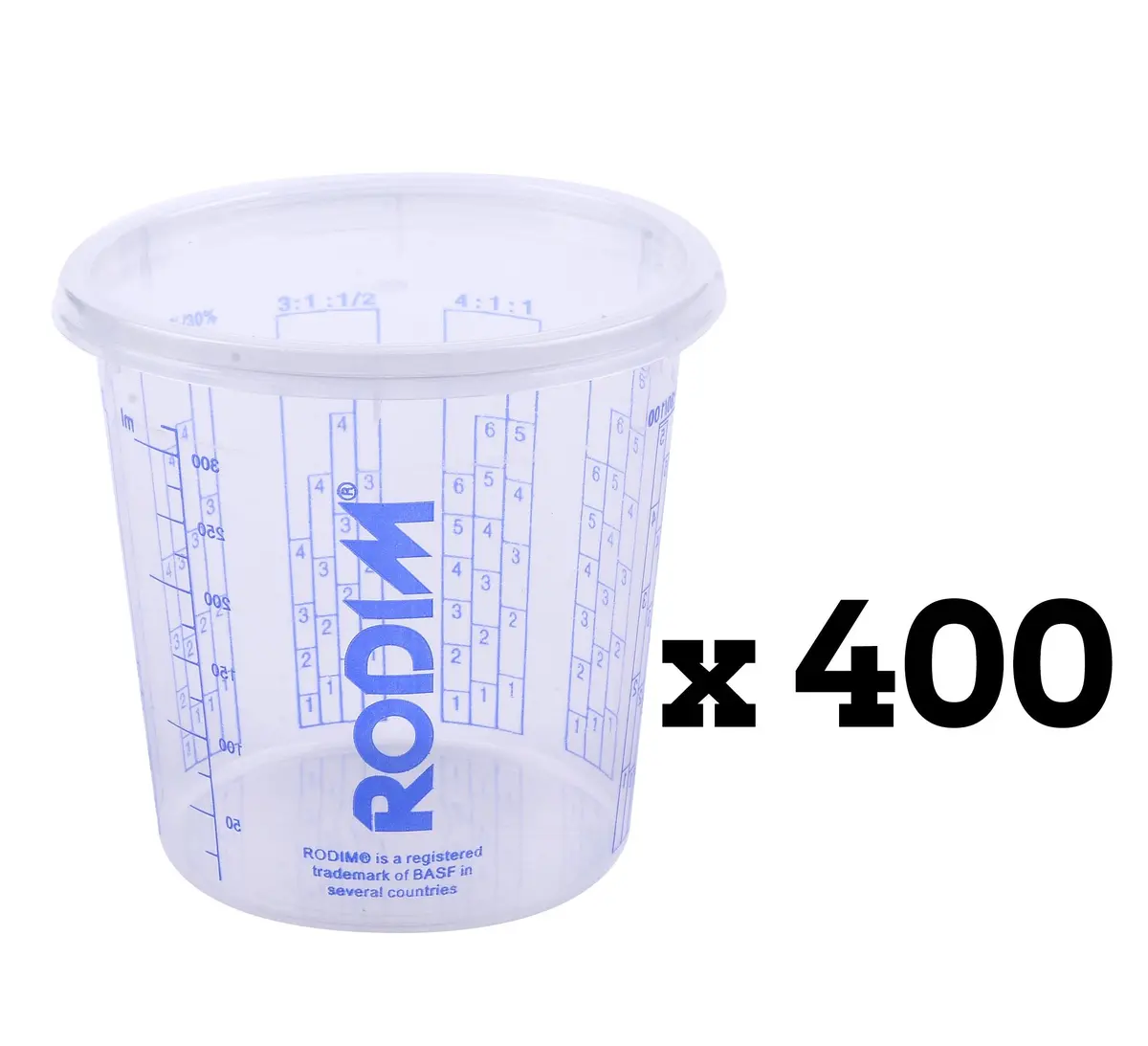 Rodim Calibrated Graduated Automotive Paint Mixing Cups 400Ml X 400 Basf 1