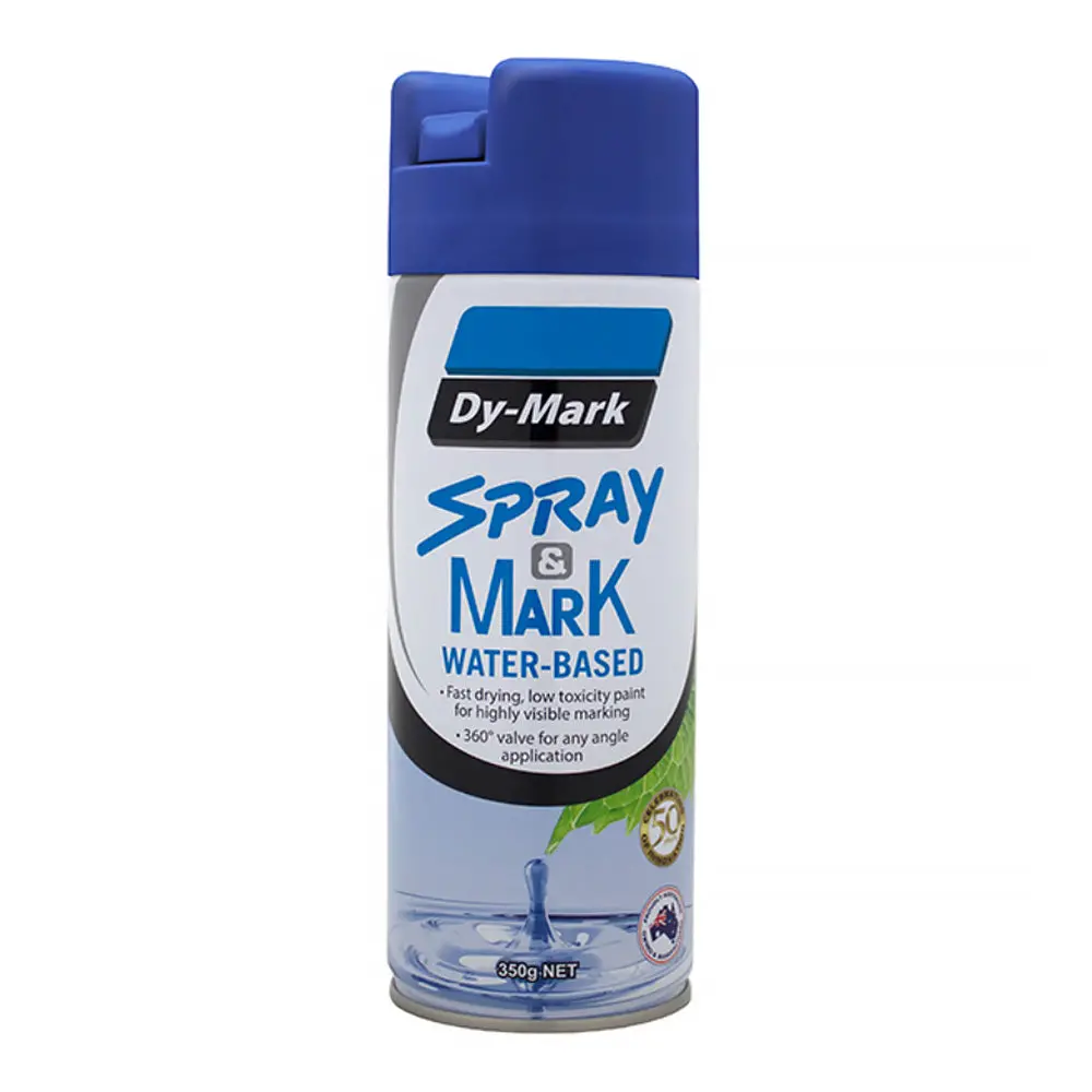 Dy-Mark Waterbased Spray & Mark Survey Spray Paint Blue 350G Aerosol 1