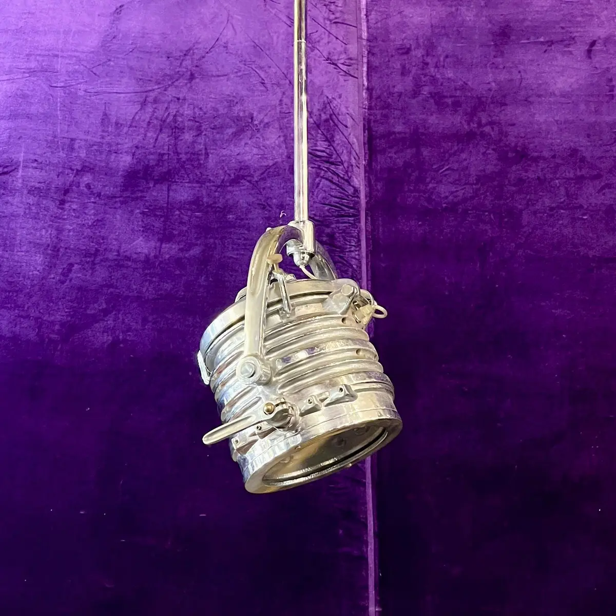 Vintage Chrome Film Pendant Light 1