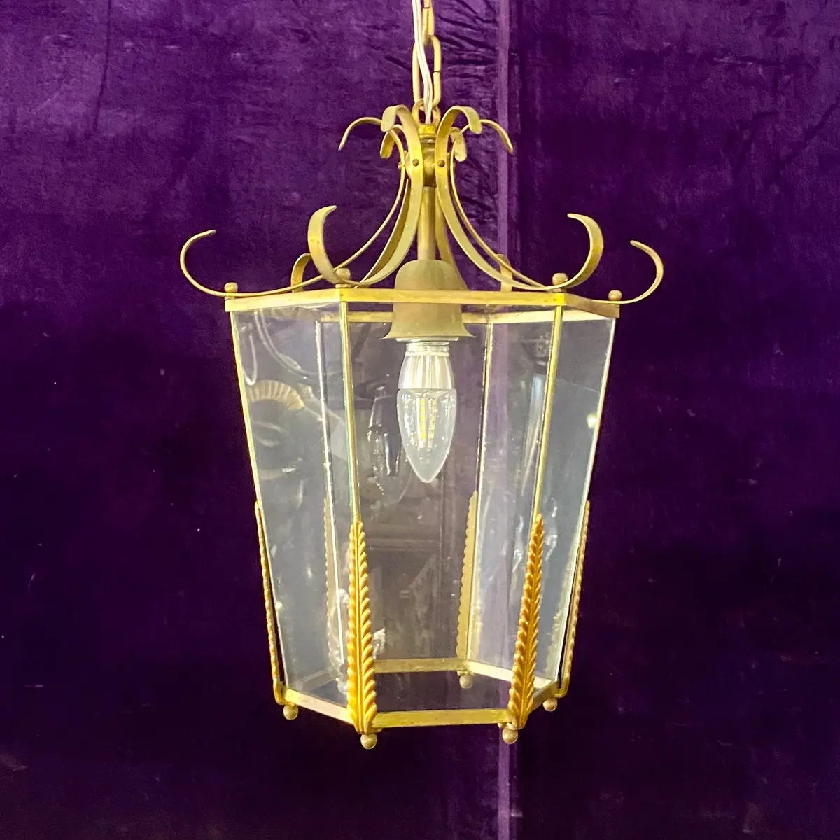 Antique Brass Lantern 1