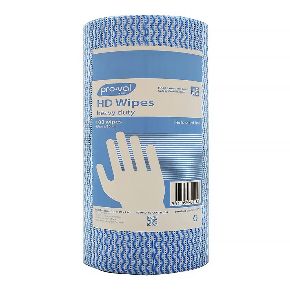 Proval Heavy Duty Blue Hd Workshop Cleaning Wipes Roll X 100 Wipes 1