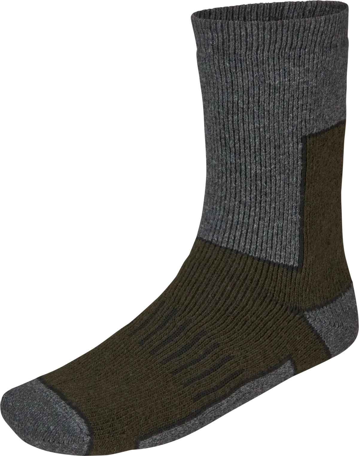 Seeland Field Thermo Sock - 2Pack - Pine Green Melange/Grey Melange 1
