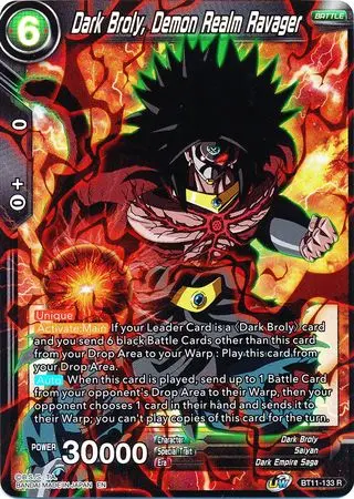 Dark Broly, Demon Realm Ravager (Bt11-133) [Vermilion Bloodline 2Nd Edition] 1