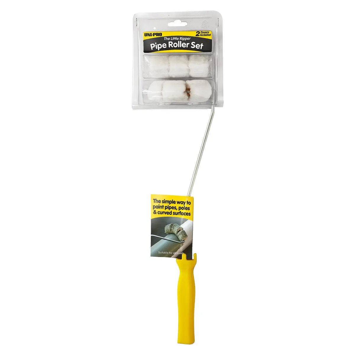 Uni-Pro Little Ripper 90Mm Pipe Roller Set Curved Paint Roller 1