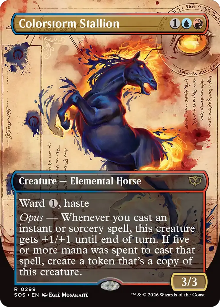 Colorstorm Stallion (Borderless) [Secrets Of Strixhaven] 1