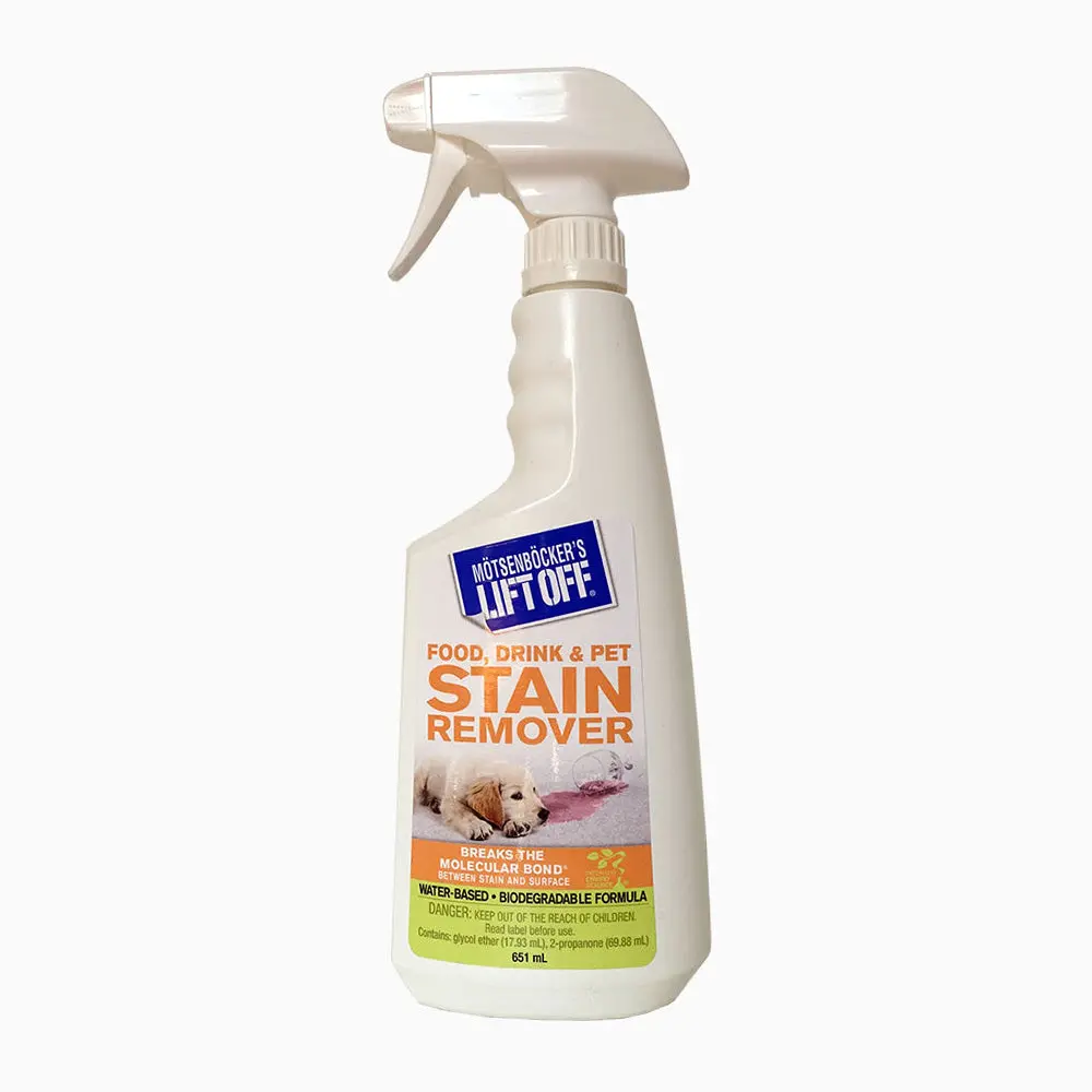 Norglass Motsenbocker Food Drink And Pet Stain Remover Spray 651Ml 1