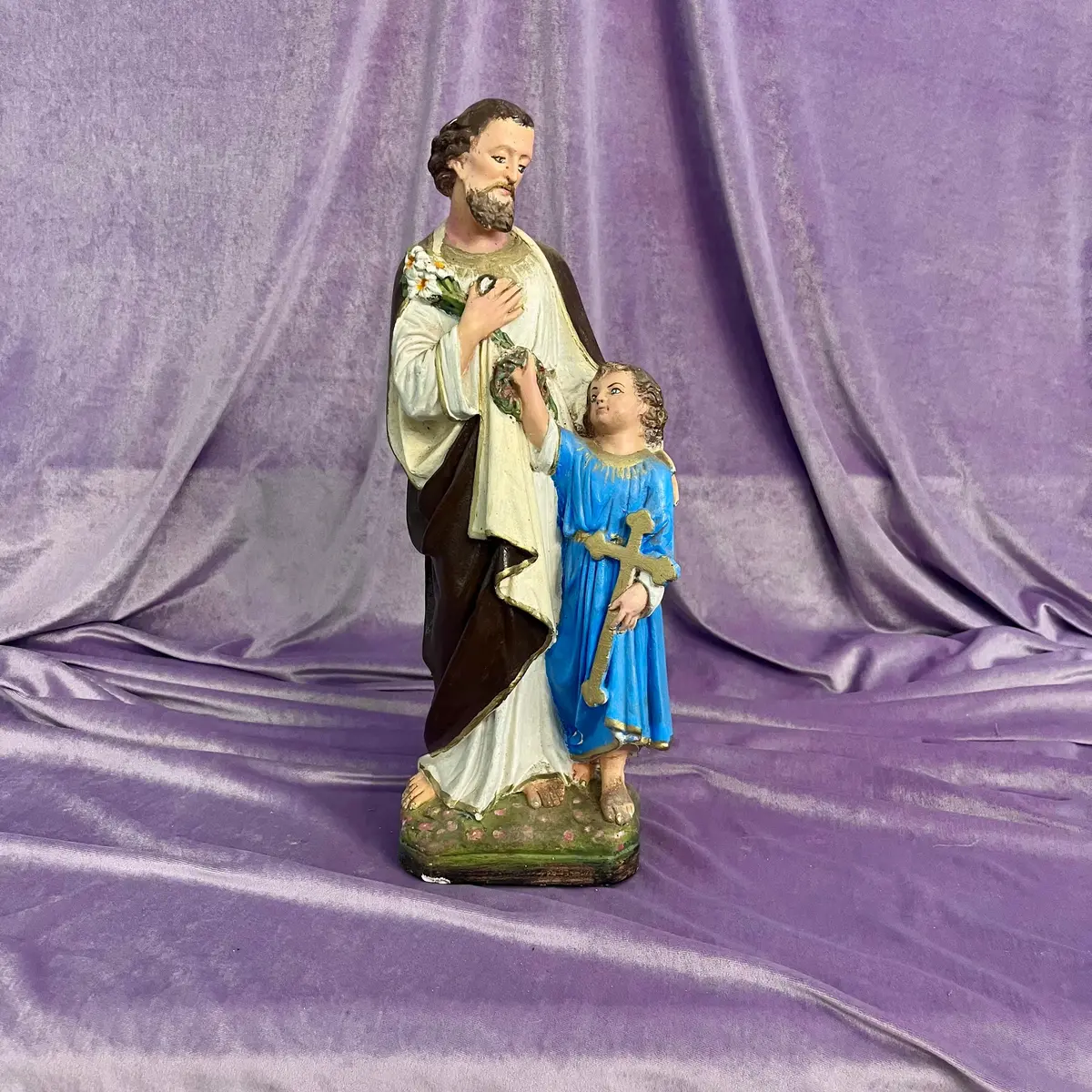 Statuette Of Joseph And Baby Jesus 1