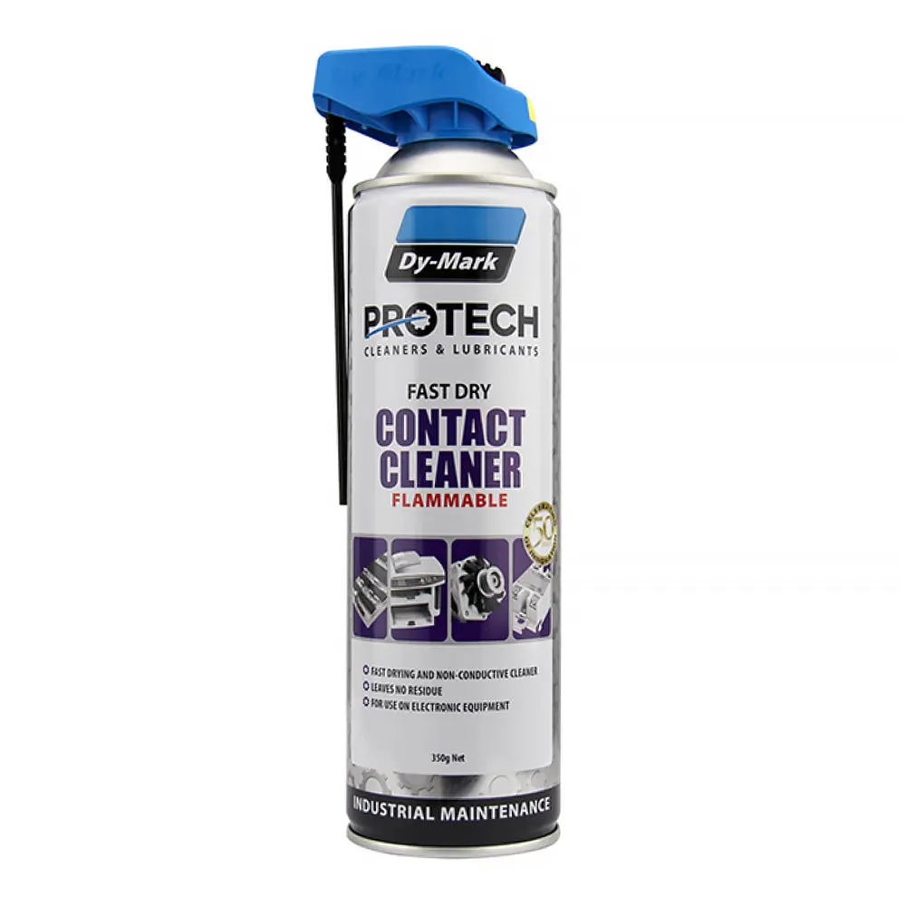 Dy-Mark Protech Contact Cleaner Flammable 350G Spray Aerosol Fast Drying 1