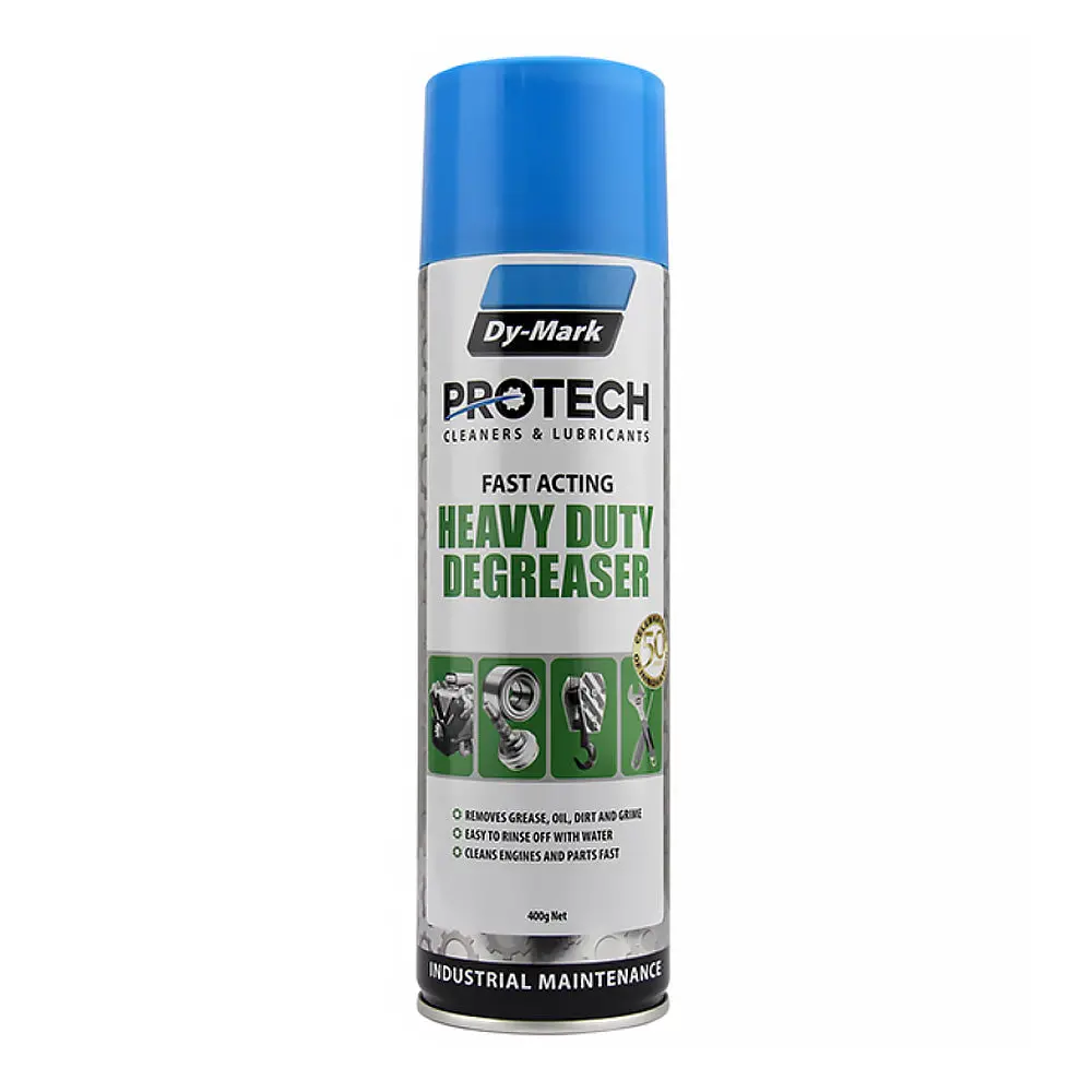 Dy-Mark Protech Heavy Duty Degreaser 400G Spray Aerosol Fast Acting 1