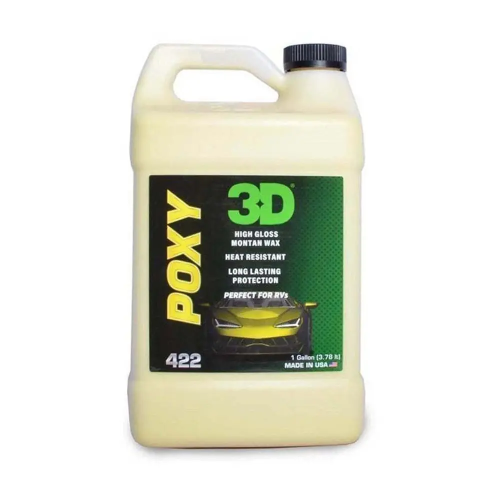 3D 422 Poxy High Gloss Wax 3.78L Car Sealant Montan Buffing High Heat Gal 1