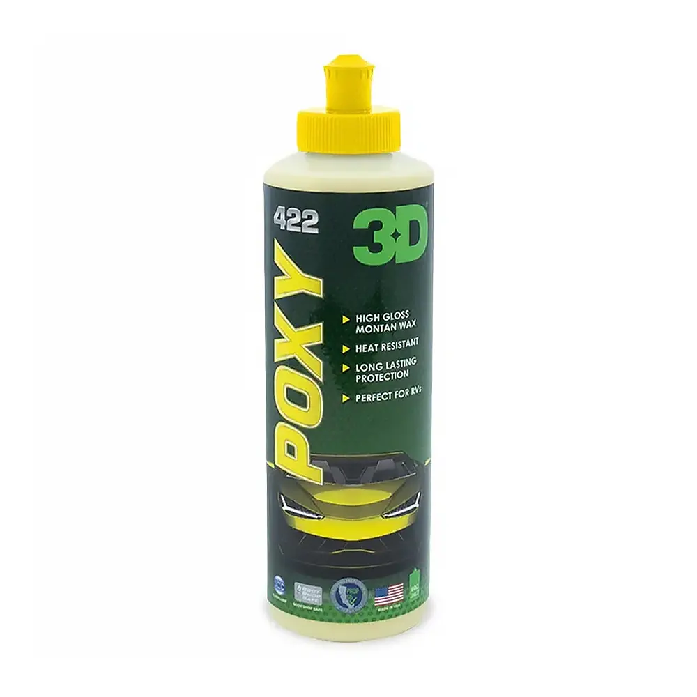 3D 422 Poxy High Gloss Wax 473Ml Car Sealant Montan Buffing High Heat 1