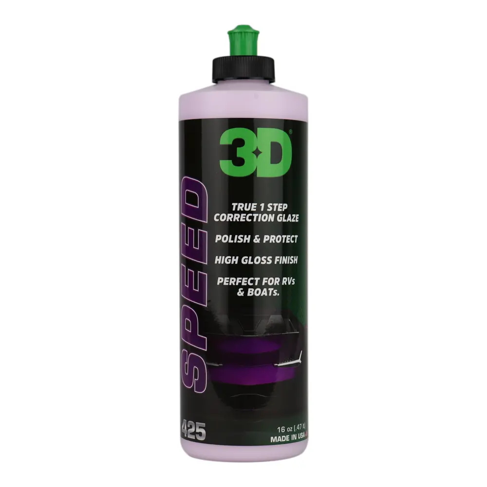 3D 425 Speed 473Ml All-In-One Car Polish & Protect Automotive Hi-Gloss Glaze 1