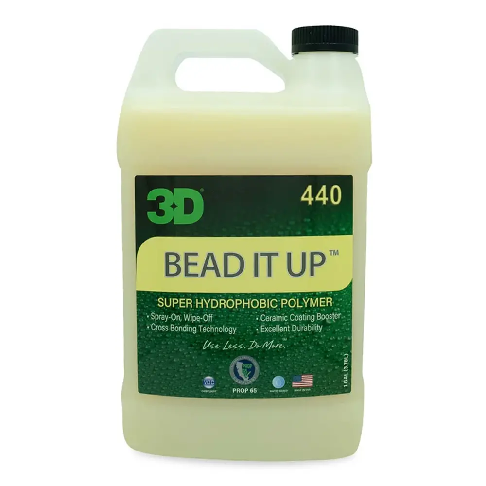 3D 440 Bead It Up 3.78L Super Hydrophobic Sio2 Polymer Ceramic Coating 1