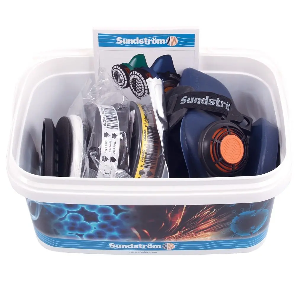 Sundstrom Half Face Respirator Pro Kit Sr100 W/ 315 Abe1 Gas Filter 1