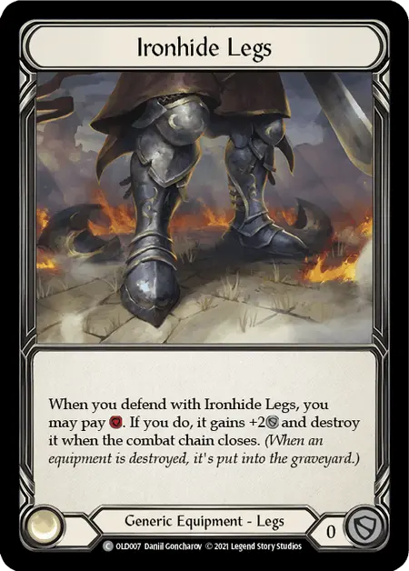Ironhide Legs [Old007] (Tales Of Aria Oldhim Blitz Deck)  1St Edition Normal 1