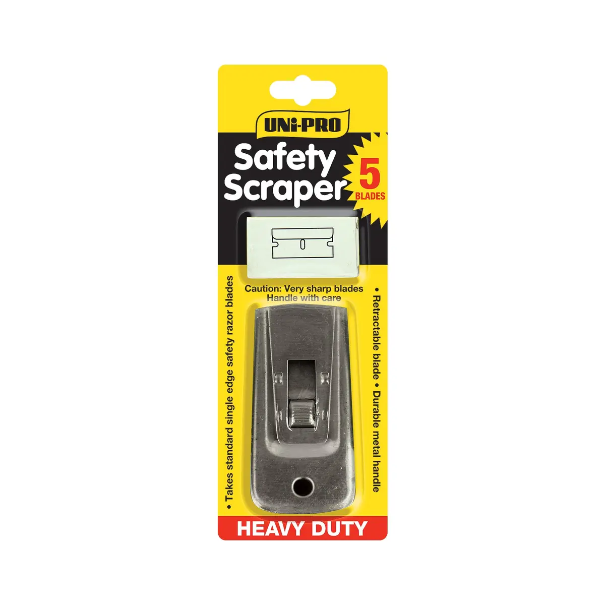 Uni-Pro Heavy Duty Retractable Safety Scraper With 5 Blades 1