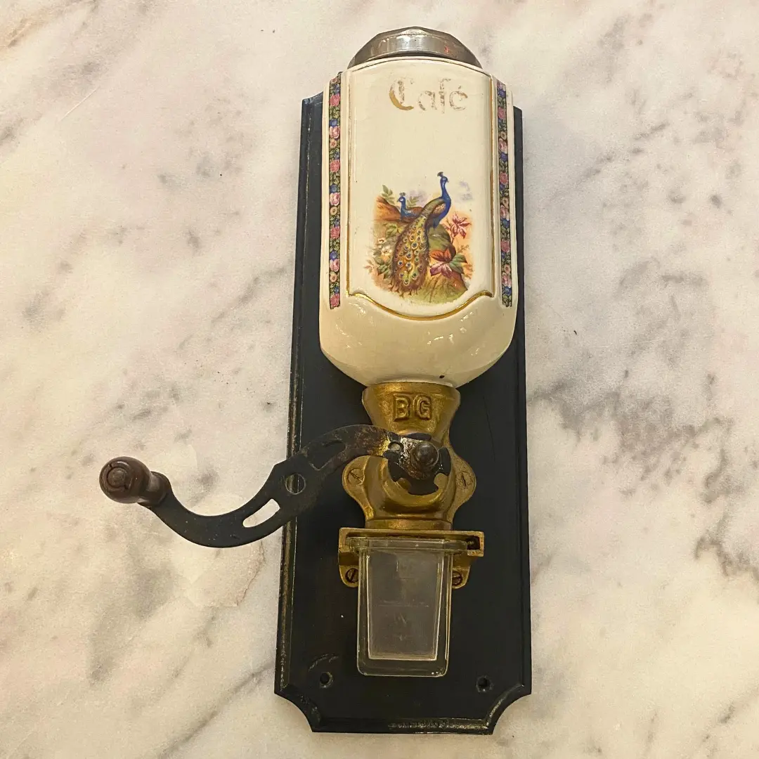 Vintage Porcelain Coffee Grinder - Sold 1