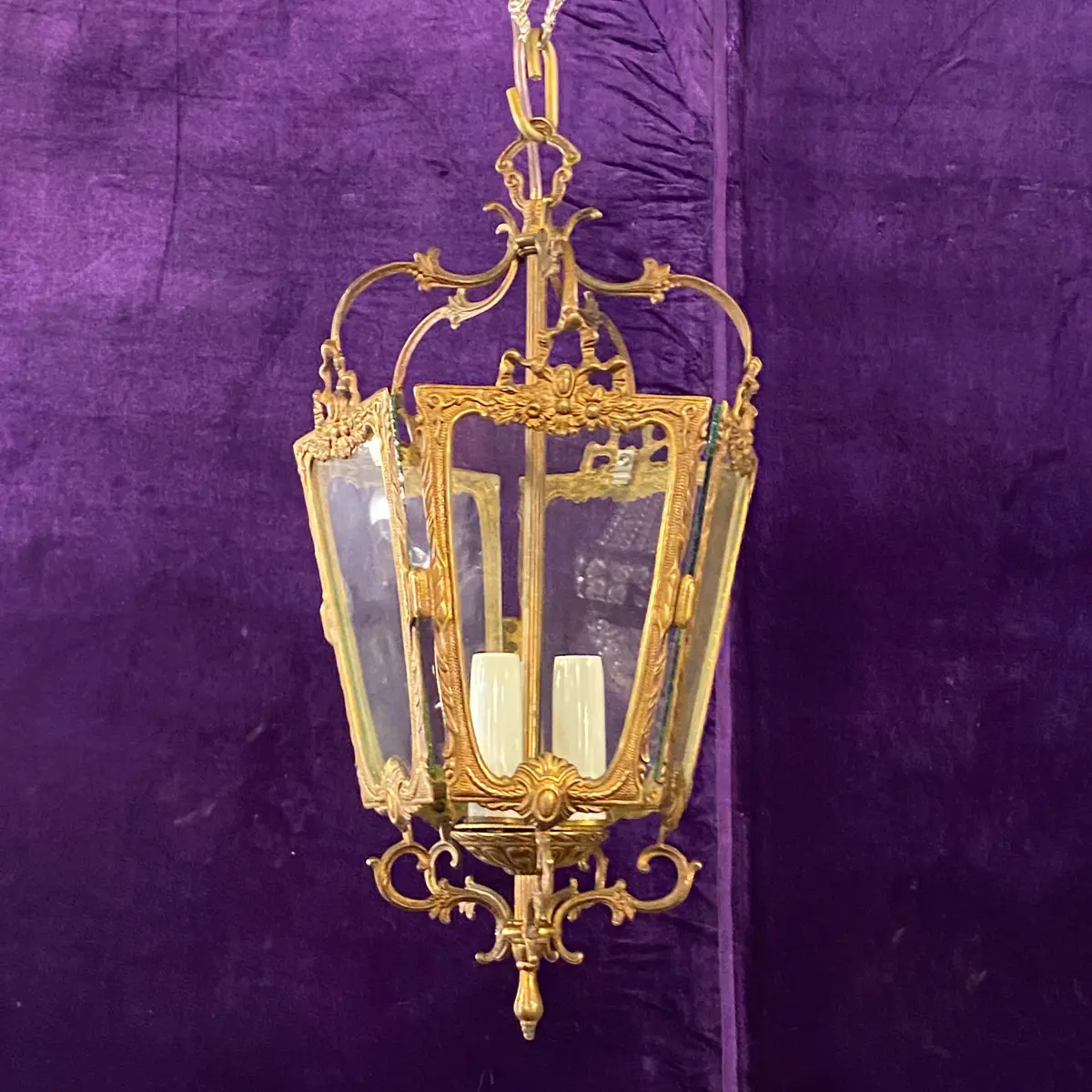 Very Pretty Antique Brass Lantern - Sold 1