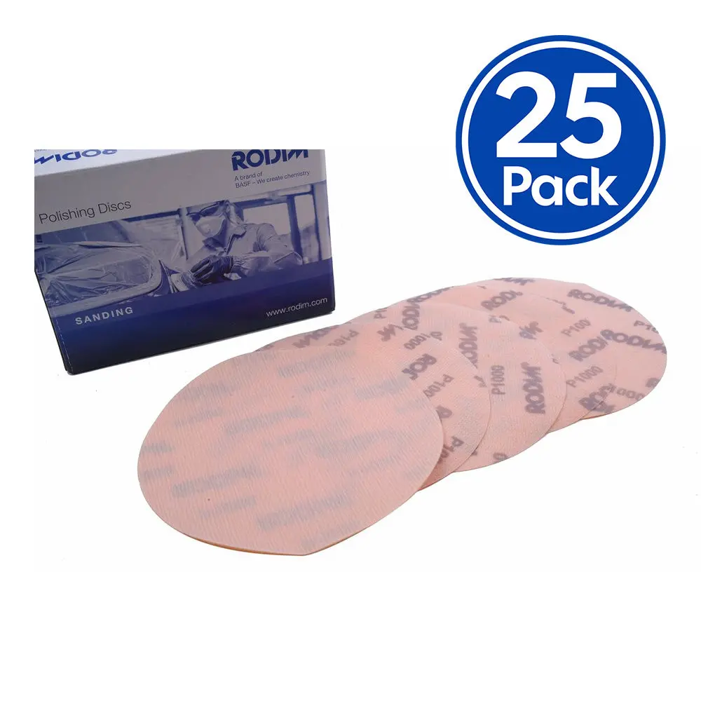 Rodim Hook & Loop Polishing Discs (1000G - 1500G) No Hole 150Mm X 25 Pack 1