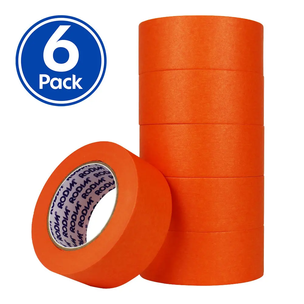 Basf Rodim Orange Automotive Masking Tape 48Mm X 50M Residue Free X 6 Pack 1