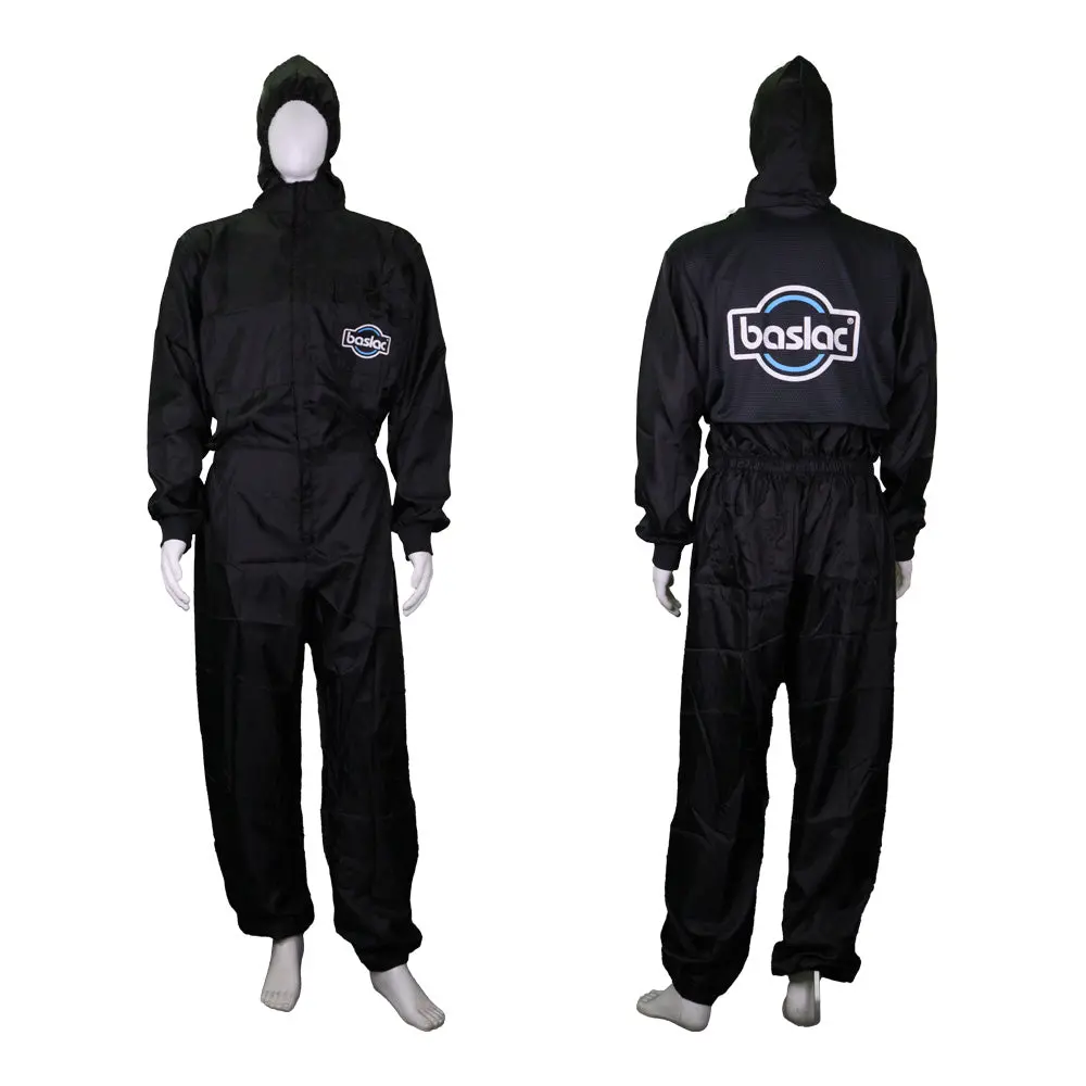 Baslac Black Reusable Coveralls Spray Painting Overalls Automotive Suit 1