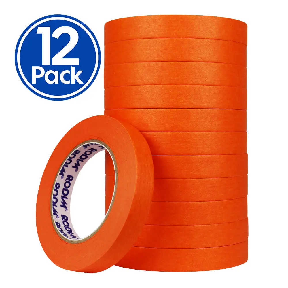 Basf Rodim Orange Automotive Masking Tape 18Mm X 50M Residue Free X 12 Pack 1