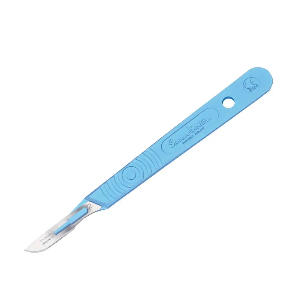 Disposable Scalpels, Box Of 10, Size #24 Blade 1