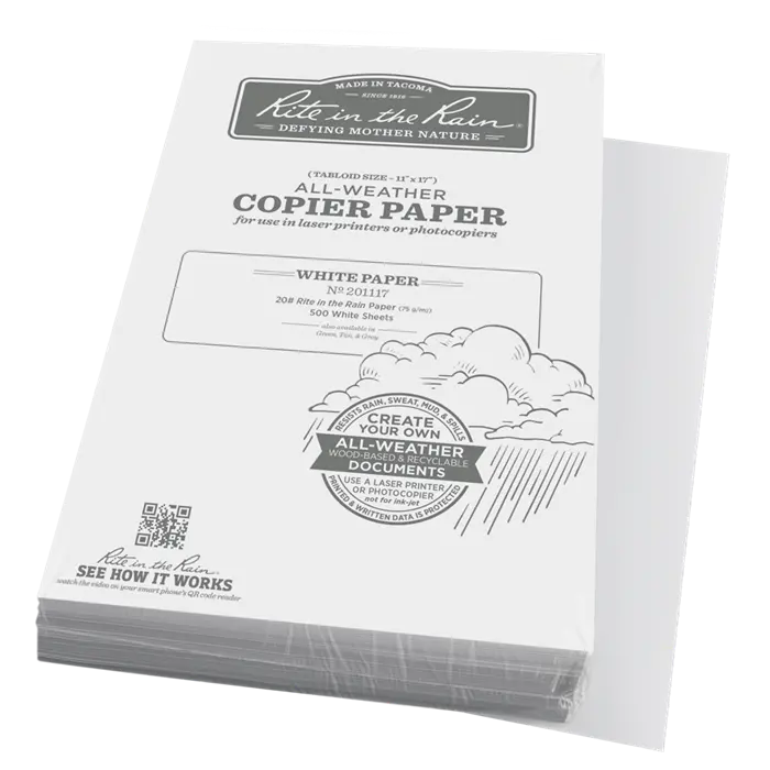 Rite-In-The-Rain - #201117 Copier Pak, 11" X 17", Pkg Of 500 Sheets 1