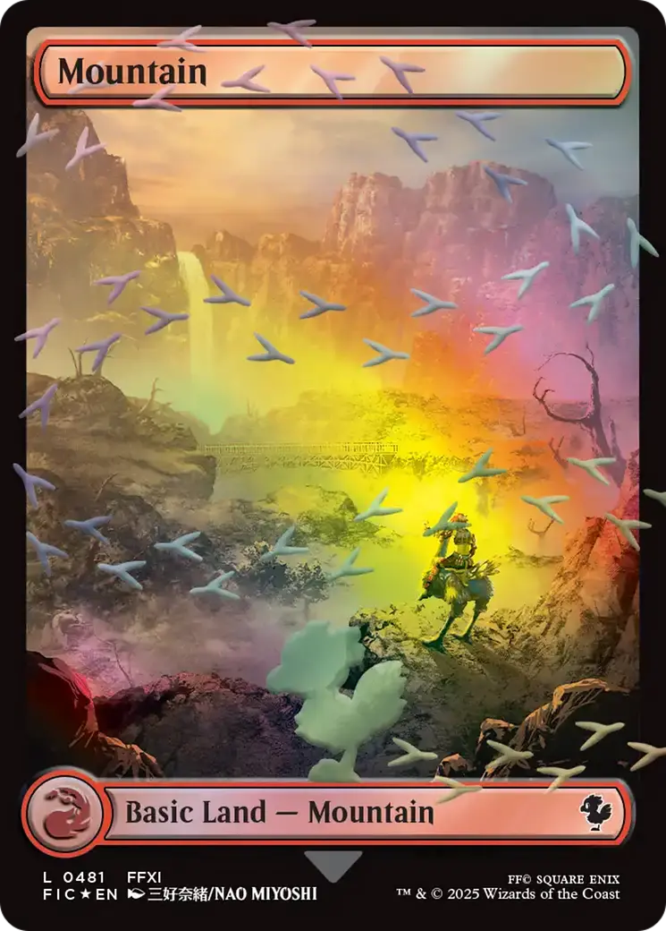 Mountain (Chocobo Track Foil) [Final Fantasy Commander] 1