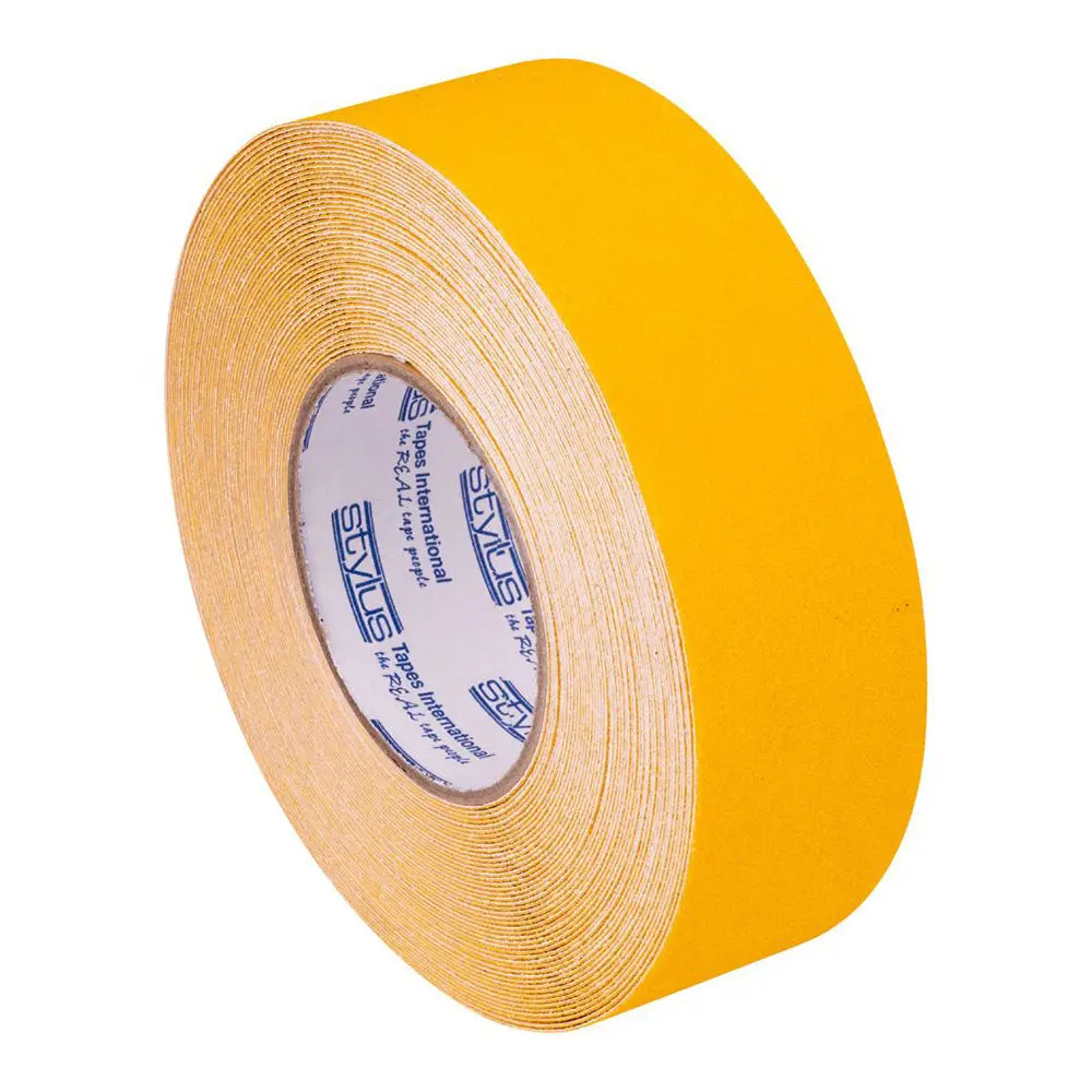 Stylus Anti-Slip Tape Yellow 50Mm X 18.2M Non-Skid Deck Walkway Safety Antislip 1