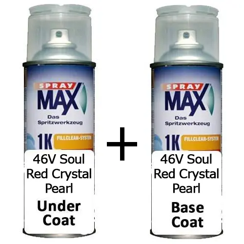 Auto Touch Up Can Mazda 46V Soul Red Crystal Pearl Paint 2 3 6 Cx-5 Cx-9 Rx8 1