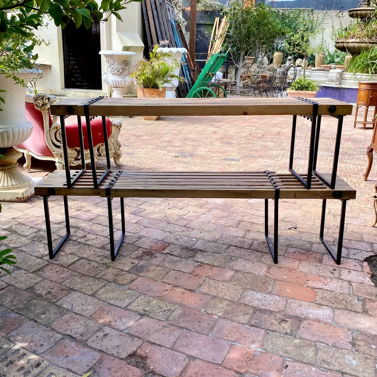 Wooden Extendable Benches 1