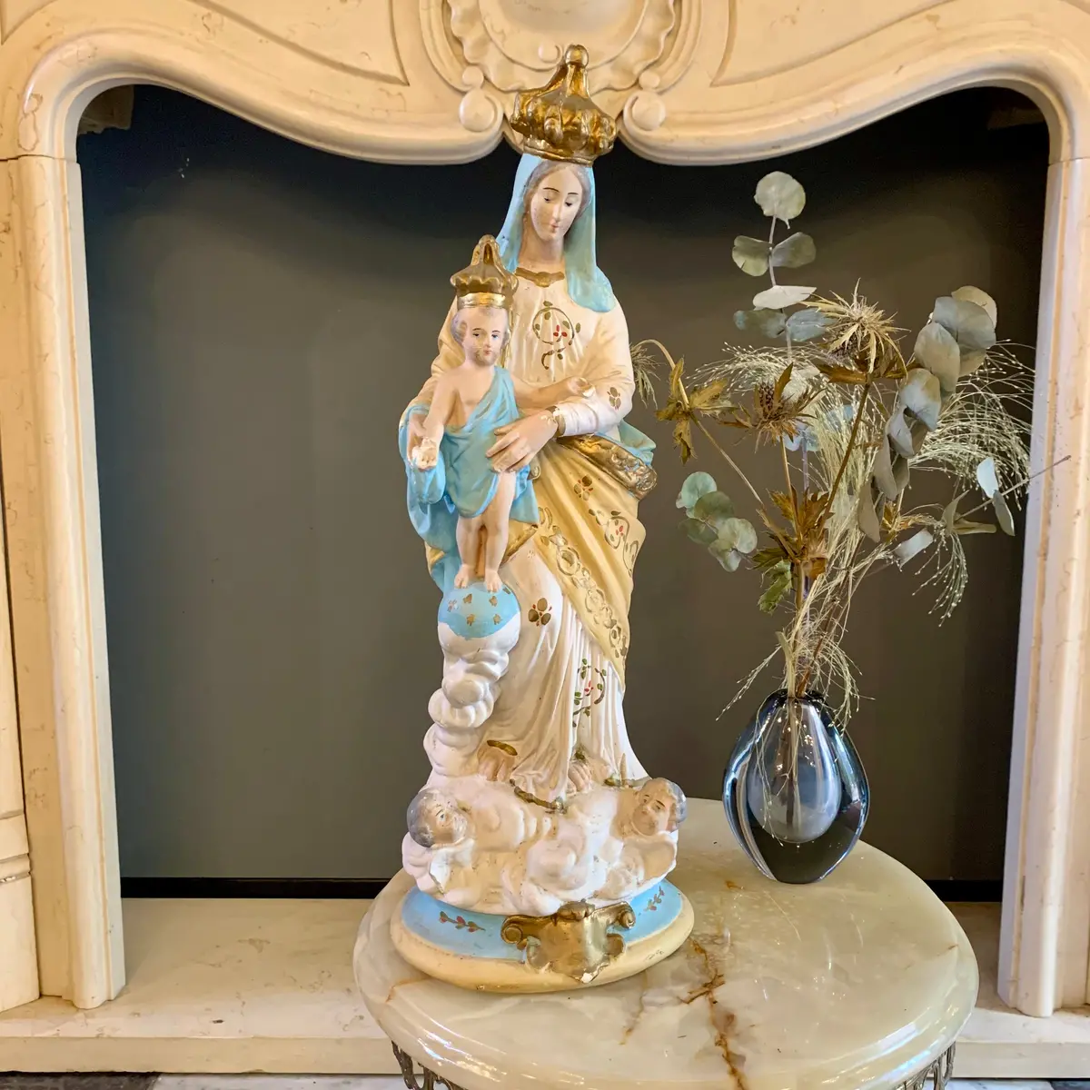 Beautiful Statue Of Mary And Baby Jesus - Sold 1